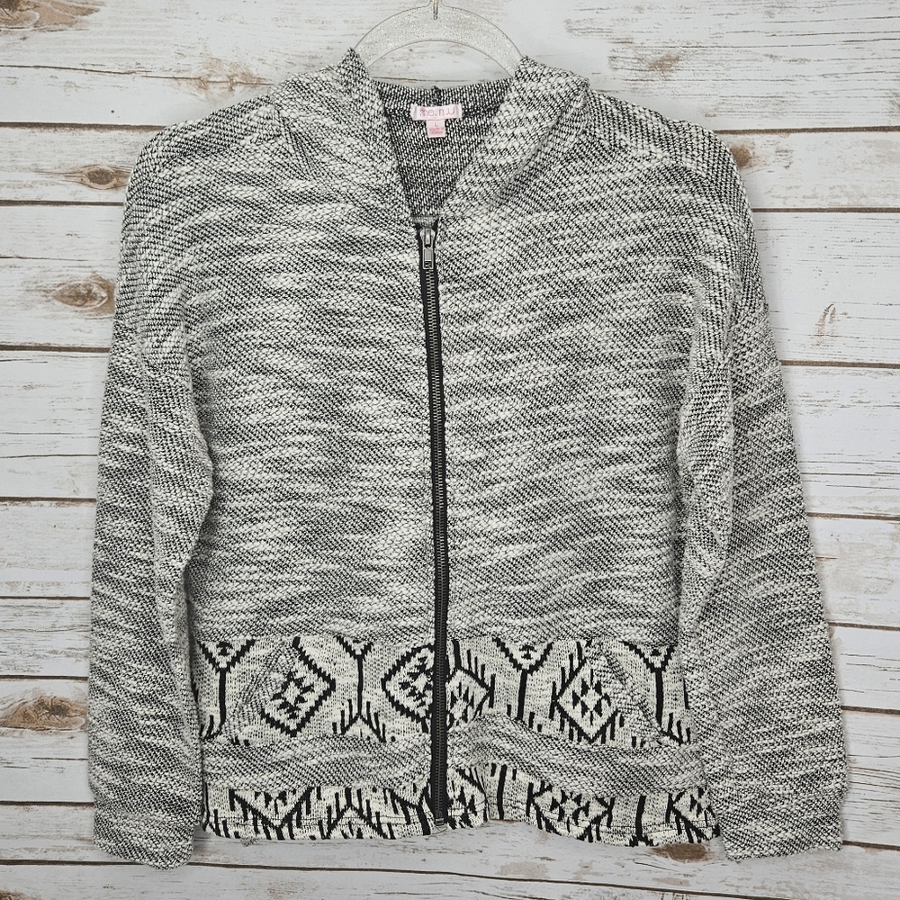 Me.n.u Hooded Zip Up Cardigan Sweater Size Large
